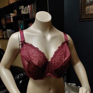 Sexy Burgundy Bra